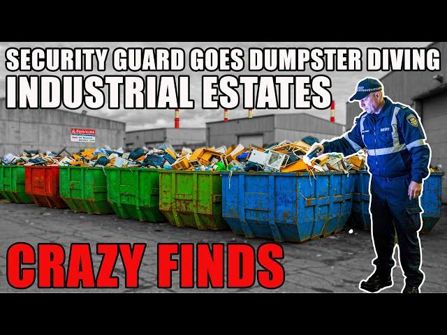 SECURITY GUARD SEARCHES SKIPS WHILE WORKING AND FINDS CRAZY ITEMSDUMPSTER DIVING