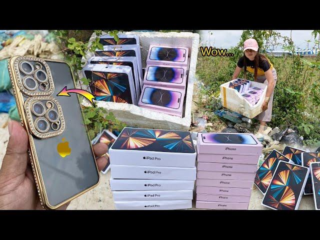 Wow...ipad Pro & iphone 14 pro max New Omg..! Found iphone 12 pro max Camera 6 Diamond Case