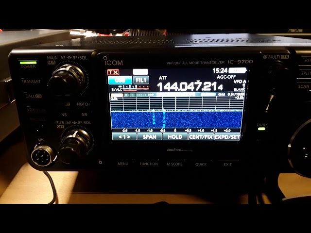 ICOM IC-9700 first EME tests at 10GHz