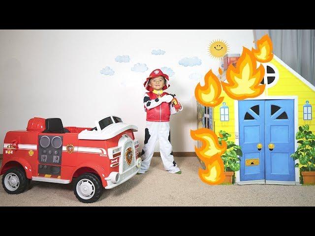 Paw Patrol Marshall Fire Truck Ride-On Toy Pretend Play to the Rescue!