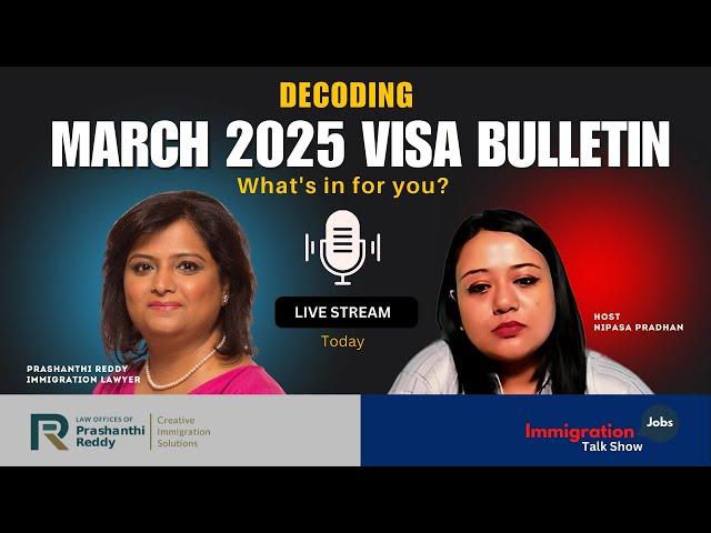 LIVE Q&A: Visa Bulletin March 2025 - Your Green Card Questions Answered!