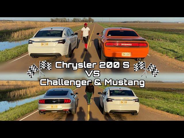 Chrysler 200 S VS. Diablo Tuned Challenger & Ecoboost Mustang [REMATCH!]