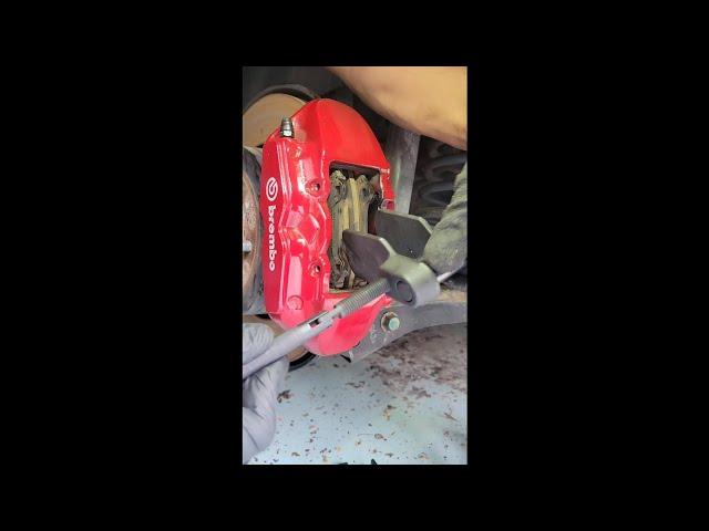 Lets Look at BRAKE PADS! service Brembo Brake #diy #mechanic #automotive