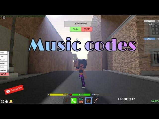 Roblox music codes // for da hood and other games