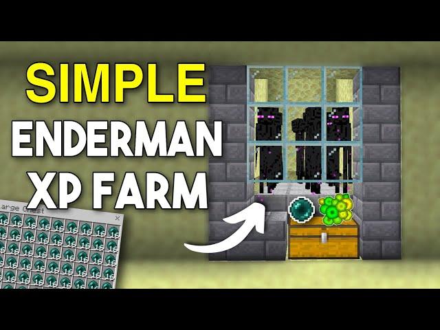 Enderman XP Farm 1.19 (Easiest Method) - Minecraft Bedrock & Java Edition