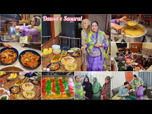 Dawat e Sasural Preparation"iss Dawat Ne Sabk Dil JeetLie️Karahi,Haleem,Kabab,Cooking with Shabana"