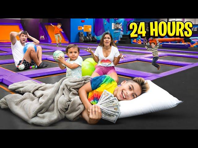 Last to Leave TRAMPOLINE Wins PRIZE! | The Royalty Family