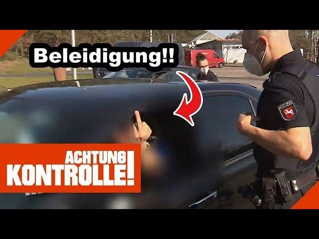 MITTELFINGER bei Polizeikontrolle  Eher kein guter MOVE! |1/2| Kabel Eins | Achtung Kontrolle