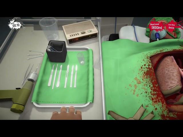 Surgeon Simulator A&E (Steam) Old Perfect 5600ml Heart Transplant World Record (00:25.974)