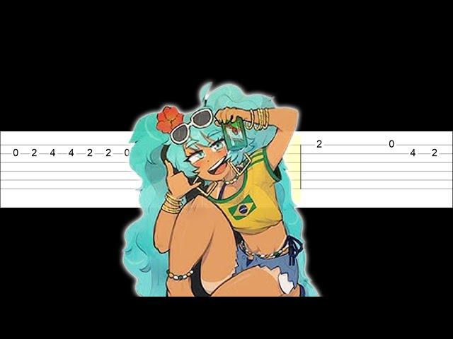 HIMITSU DAYO (Brazilian Hatsune Miku)(Easy Guitar Tabs Tutorial)