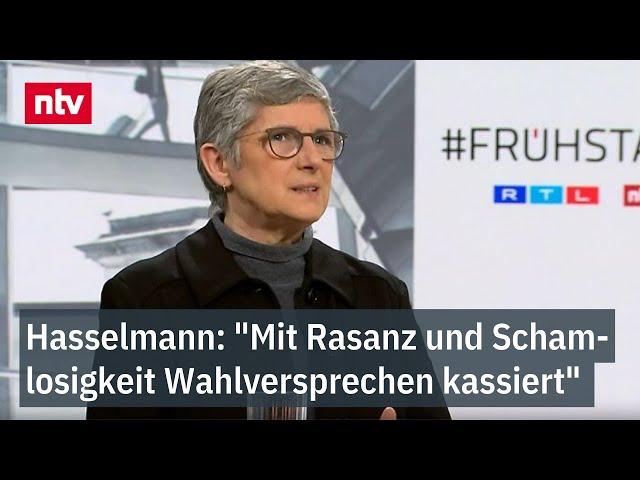 Hasselmann: "Mit Rasanz und Schamlosigkeit Wahlversprechen kassiert" - "Hätte mehr Demut erwartet"