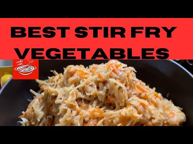 Stir fry Vegetables so easy, healthy-cooking, won't be A LOT left ON YOUR PLATE I Special Recipe