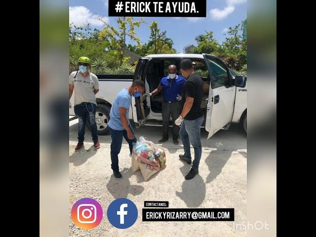 Entrega de raciones alimenticias y kips de Bioamenaza en la zona turística Veron Punta Cana.