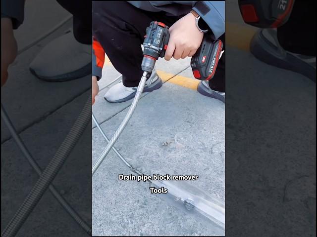 drainage pipe block remover | #plumbertips #short #trending