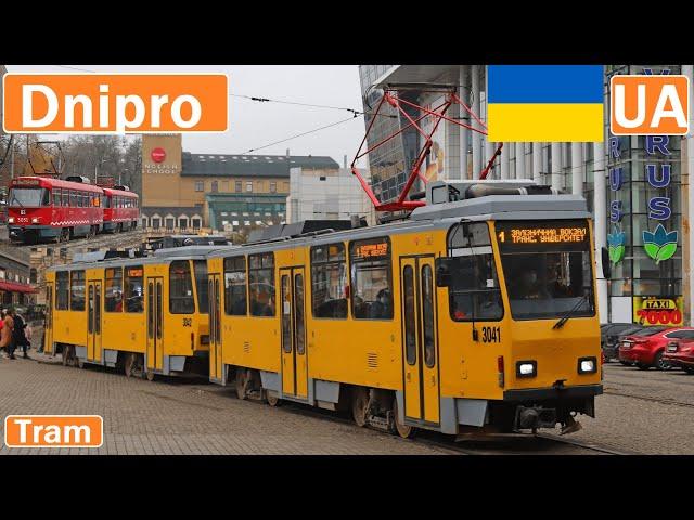  DNIPRO TRAMS / Днепровский трамвай 2020【4K】