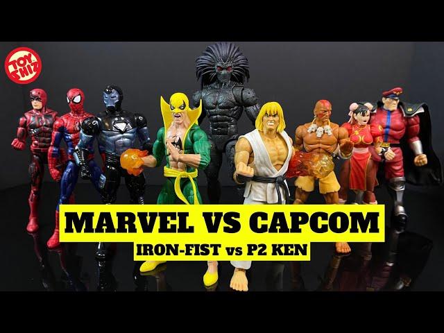 2024 MARVEL vs CAPCOM: IRONFIST vs P2 KEN | Marvel Legends & Street Fighter 2 | Hasbro-Jada Toys