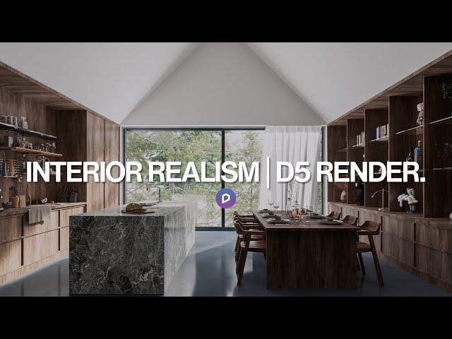 How to create realistic interiors using D5 Render | Full tutorial