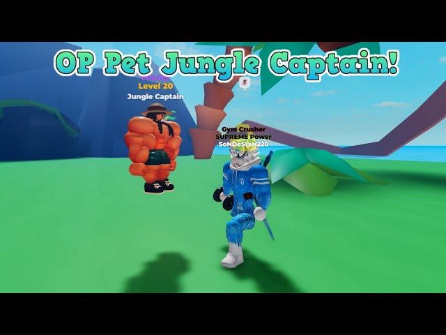 New OP Pet!! Jungle Captain (10k Robux) - Muscle Legends