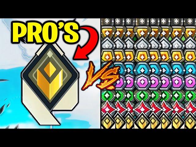 2 Pro Players vs 5 of Every Rank, until they lose