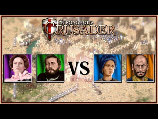 KI-Kampf | Bär und Schnecke ️​ Emira und Hyäne | Custom AIs | Stronghold Crusader