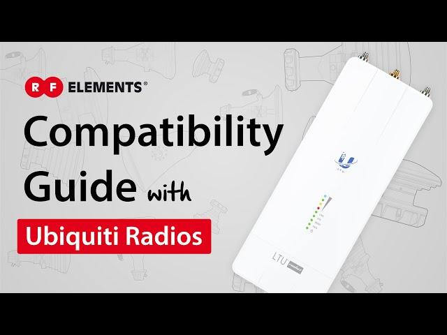 RF elements Compatibility Guide with Ubiquiti Networks