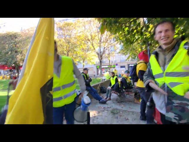 Manif GJ direct Clichy-la-Garenne,Levallois-Perret,Pont Cardinet. 05/10/2024