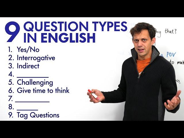 Master 9 Types of English Questions | Grammar Lesson