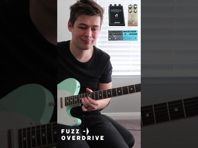 Fuzz before or after Overdrive? #guitarpedals #guitartone #guitar