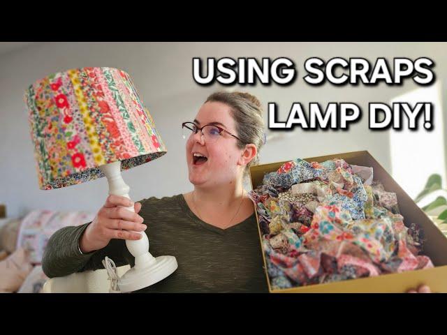 LIBERTY SCRAPS LAMP MAKEOVER! | Scrap busting project