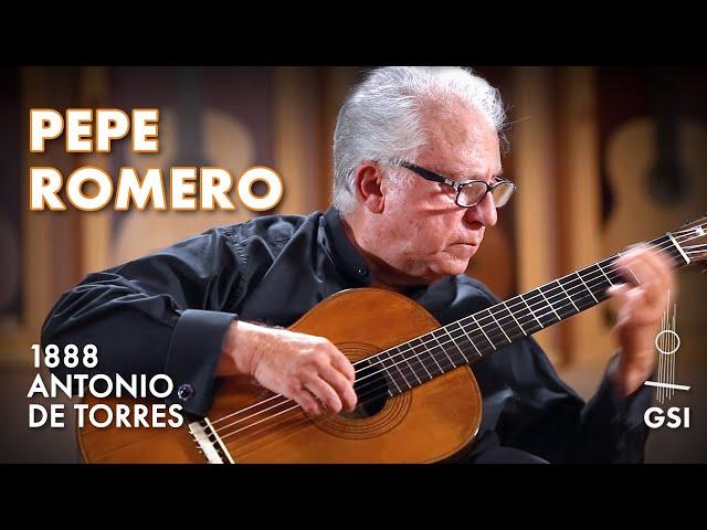 Francisco Tárrega's "Lágrima" performed by Pepe Romero on an 1888 Antonio de Torres (ex F. Tárrega)