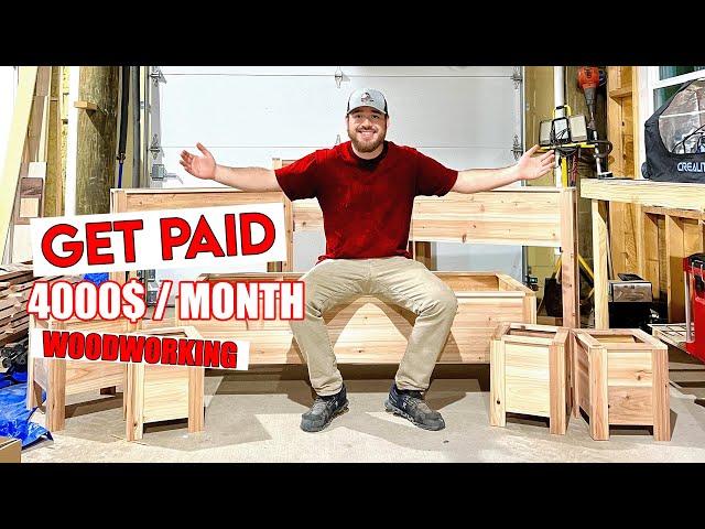 How I Made $4,000 In One Month Woodworking (FREE PLANS)