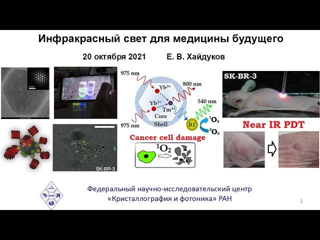 лекция: Инфракрасный свет для медицины будущего Евгений Хайдуков