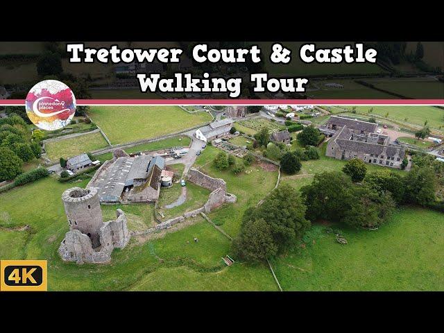 TRETOWER COURT & CASTLE, WALES  |  A Two-In One Medieval Welsh Wonder  |  Walking Tour