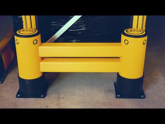 Warehouse racking safety: protect against forklift impacts at rack ends