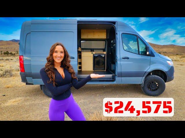 Mercedes Sprinter Camper Van Build For Less Than $25k - Van Life Tour