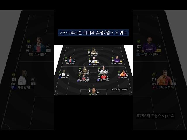 피파4 프랑스 스쿼드 : 23-04시즌 슈챔/챔스 랭커 프랑스 스쿼드 #shorts #피파4