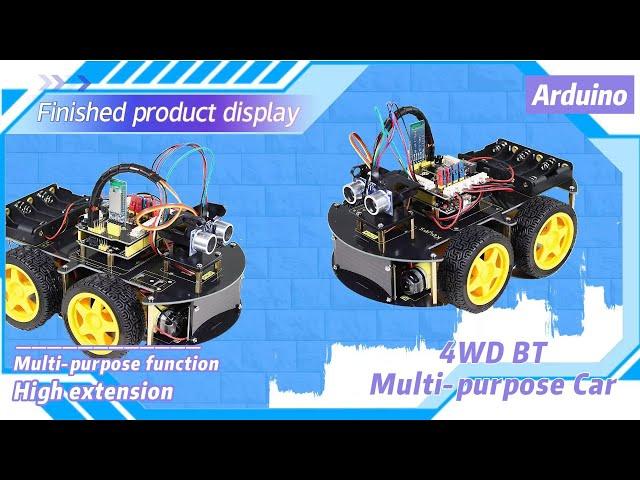 KEYESTUDIO 丨KS0559 Gadget Guru's Choice Arduino 4WD BT Multi-purpose Car #keyestudio #robot #kits