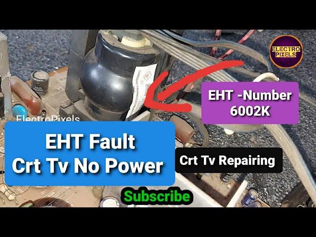LG CRT Tv EHT Related Problem Repaired|EHT-6002K|Change EHT and Repair|EHT Fault|Crt Tv Repair