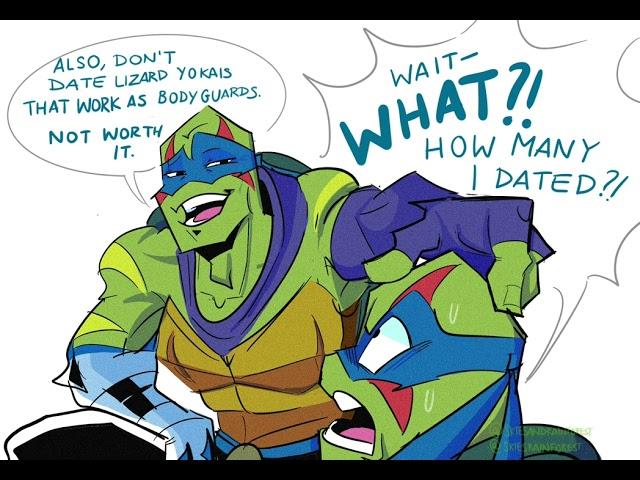 Your gay || tmnt 2018 || by : https://www.tumblr.com/skiesandrainforest/