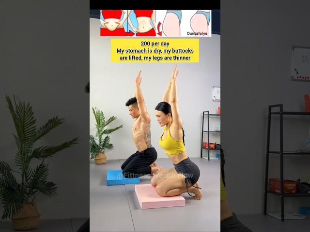 Big belly, saggy butt? 200 hip lifts daily for a slim waist and body!