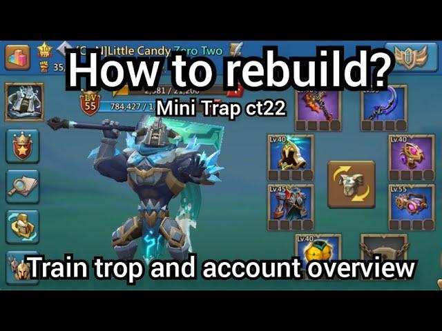 Lords Mobile Mini Trap CT22 | how to make 1M trop 1 day for f2p