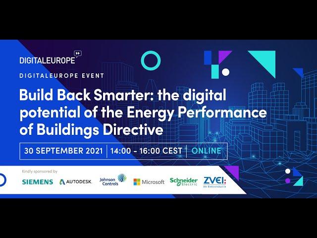 Build Back Smarter: the digital potential of the Energy Performance of Buildings Directive