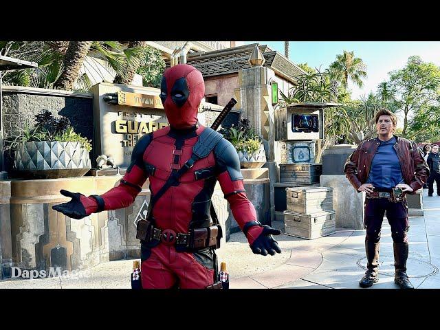 Guardians of the Galaxy: Awesome Dance Off! with Deadpool & Wolverine | Disneyland Resort 2024 4K