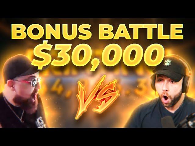 I got a 7,000x WHILE in A BONUS BUY BATTLE!! $30,000 BATTLE VS @TheOutlaw (Bonus Buys)