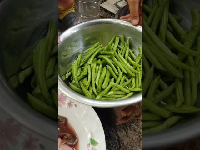 Long Bean Stir Fry  #food #cooking #littlechef