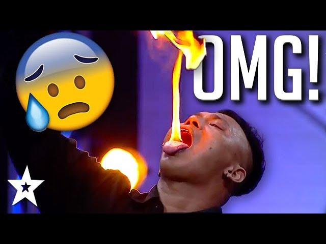 HILARIOUS FIRE BREATHERS Do Crazy Stunts on Thailand's Got Talent | Got Talent Global