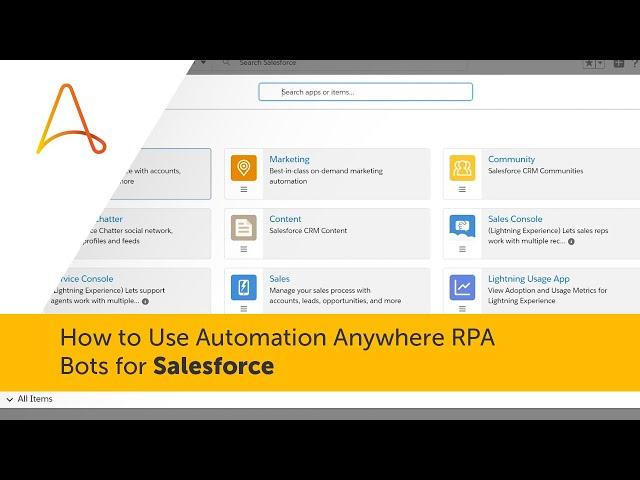 How to Use Automation Anywhere RPA Bots for Salesforce