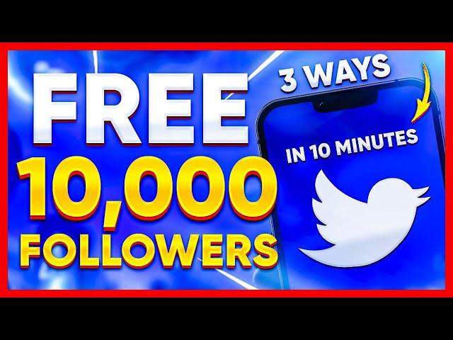 HOW TO GET 10.000 FREE FOLLOWERS ON TWITTER (X) | FAST WAY TO GROW IN TWITTER 2025