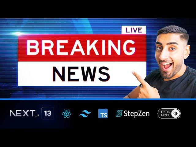  Let’s build a LIVE NEWS APP with Next.js 13 (TypeScript, StepZen, Tailwind, Dark Mode, GraphQL)