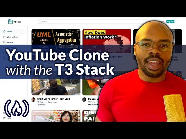 YouTube Clone – T3 Stack Tutorial (Next.js, TypeScript, Tailwind CSS)